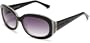 Andrea Jovine Women's A294 Resin Sunglasses,Black And Cream Frame/Black Lens,one size