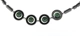 Hematite Necklace 16-18 Inches in Length - Jade in 4 Circles