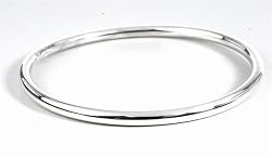 STERLING SILVER BANGLE BRACELET 70mm x 4mm