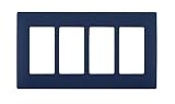 Renu Four-Gang Screwless Snap-On Wallplate, REWP4