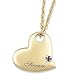 Name & Birthstone Heart Pendant - Personalized title=