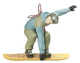 Man Snowboarding On Yellow Board Winter Sports Christmas Ornament