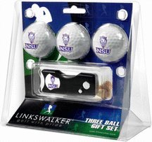 Northwestern State Demons 3 Golf Ball Gift Pack With Spring Action Tool