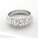 1.00 Carat Round Diamond Designer Ring in 18ct Solid White Gold