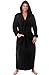 Alexander Del Rossa Mens Terry Cloth Cotton Robe with Hood, Big and Tall Bathrobe, Large-XL Black (A0127BLKXL)