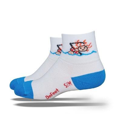 DeFeet Women's AirEator Herculisa Swim Cycling/Running Socks
