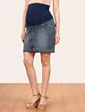Motherhood Maternity: Secret Fit Belly(tm) Mini Stretch Fabric Stretch Fabric Maternity Skirt