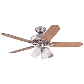 Hunter The Grand Isle 52-Inch Five Chestnut Dark Walnut-Blades-Ceiling Fan, Antique... by Hunter