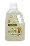 BabyGanics Loads of Love 3X Laundry Detergent, Economy Size, Fragrance Free, 64-Fluid Ounce Bottle