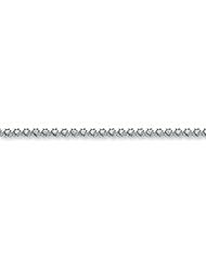 14K White Gold Holds 34 1.9mm Stones .95ct Hugs & Kisses Tennis Bracelet Mo
