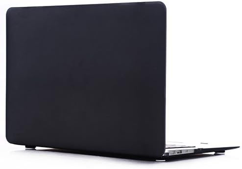 Soft-Touch MacBook Air 13 Case, 13-inch Plastic Hard Shell Snap On Protective Case Cover for Apple Laptop MacBook Air 13.3" (A1369 &amp; A1466) - Black