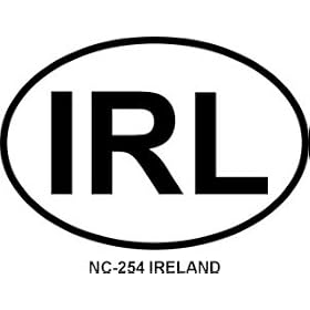 IRELAND Oval Bumper Sticker