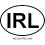 IRELAND Oval Bumper Sticker