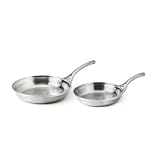 Calphalon Contemporary Stainless 8 & 10 Inch Fry Pan Set