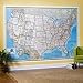 Classic USA Map Wall Mural
