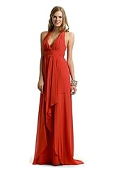 Polyester/Silk  Maxi Dress  With Ruffles