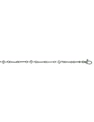 18KT White DBY Necklaces Length = 18