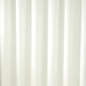 PLAIN TEXTILE SHOWER CURTAIN & RINGS  CREAM