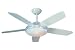 Fantasia Emotion Ceiling Fan 44 Inch Snow With Light & Remot