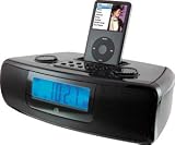 iLive CI3807 Dual Alarm Clock with iPod Dock (Black)