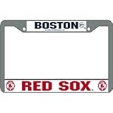 Boston Red Sox MLB Chrome License Plate Frame