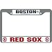 Boston Red Sox MLB Chrome License Plate Frame