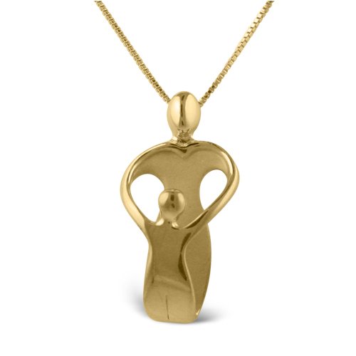 Loving Family® Vermeil Pendant Featuring a Loving Mother and Her Child