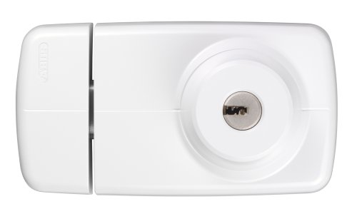 Abus 532733 7025 W T&uuml;r-Zusatzschloss mit Innen-und Au&szlig;enzylinder, wei&szlig;