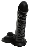 Doc Johnson Ballsy Black Super Dildo, 7 Inches
