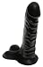 Doc Johnson Ballsy Black Super Dildo, 7 Inches