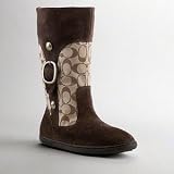 31wcsvxQfIL. SL160  Coach Meyer Signature C Shearling Boot A7571 (Khaki/Chestnut, 8.5)