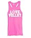 Love Volley (volleyball) Pink Racerback Tank Top