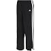 adidas Women's 3-Stripe Wind Pant, Black/White, Small