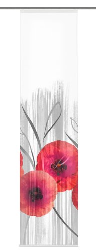 Home fashion 86284-707 Schiebevorhang Digitaldruck \"bordeaux\", rot / 245 x 60  Preisvergleich