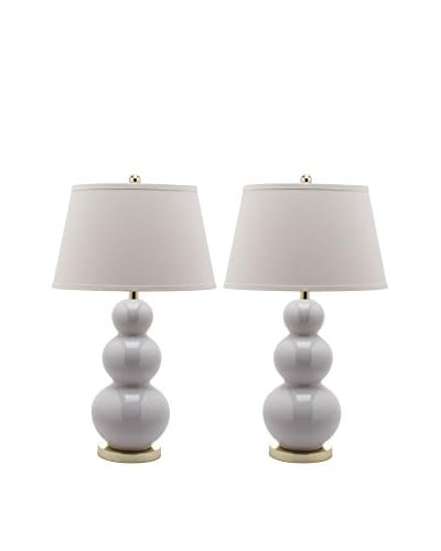 Safavieh Set Lampada Da Tavolo 2 Pz. Meryl