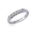 White Diamond Band Ring