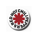 《RED HOT CHILLI PEPPERS/レッドホットチリペッパーズ（LOGO）》1インチ缶バッジ☆ロックファッショングッズ通販☆