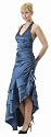 #2718 - BEST SELLER - Formal Evening Gown. Elegant Halter Cocktail Charmeuse Open Slit Dress. Perfect for any occasion