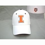 Illinois Adult White One-Fit Hat (Small)