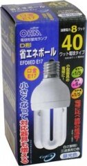 省エネボールＤ形　４０Ｗ型昼光色　ＥＦＤ８ＥＤ．Ｅ１７