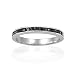 Bling Jewelry Sterling Silver July Birthstone Onyx CZ Eternity Band Ring