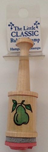 Pear Wood Mounted Peg Rubber Stamp (9109)