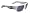White withCrazy Print Frame/Grey Lens
