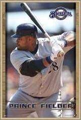 Milwaukee Brewers Prince Fielder Framed Poster