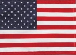 ATV American Flag 5/16" Pole Safety Whip Flag with Mounting Bolt