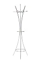 Premier Housewares 177 cm Floor Standing Arc Coat Stand with Multi Colour Ball Hooks, Chrome