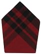 Durable Hand Woven 100% Cotton Plaid Red and Black Napkins 22x22 Inches Set of Six