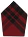 Durable Hand Woven 100% Cotton Plaid Red and Black Napkins 22x22 Inches Set of Six