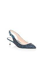 Hannibal Laguna Zapatos de talón abierto Briel (Azul Petróleo)