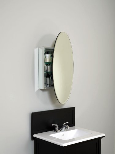 How To Get Zenith Products Mva2030 Oval Beveled Mirror Medicine Cabinet 20 Inch Dunajskassmaniss